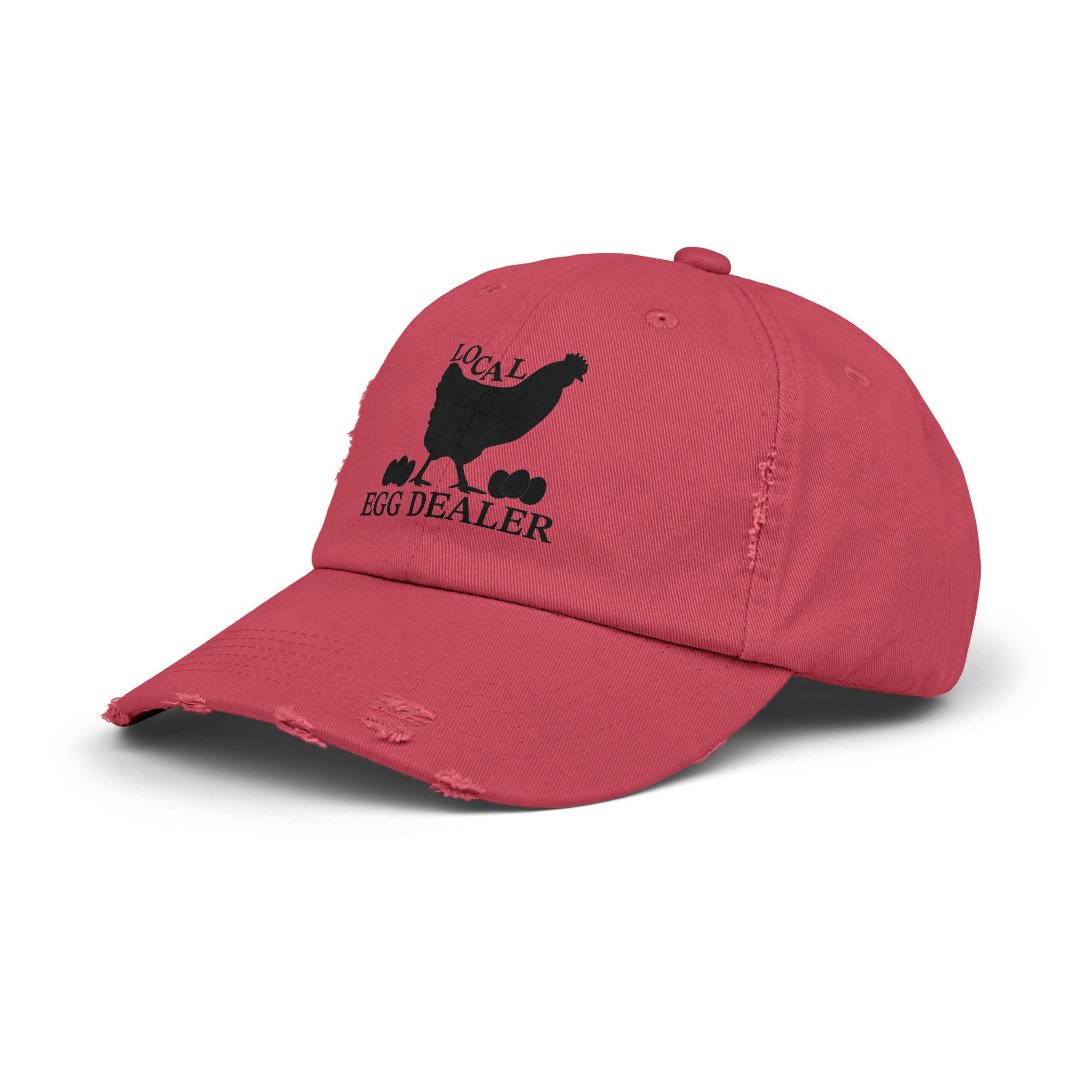 Local Egg Dealer Distressed Baseball Cap – Funny Chicken Hat, Farm Fresh Egg Seller Cap, Backyard Chicken Keeper Hat, Homestead Humor Gift