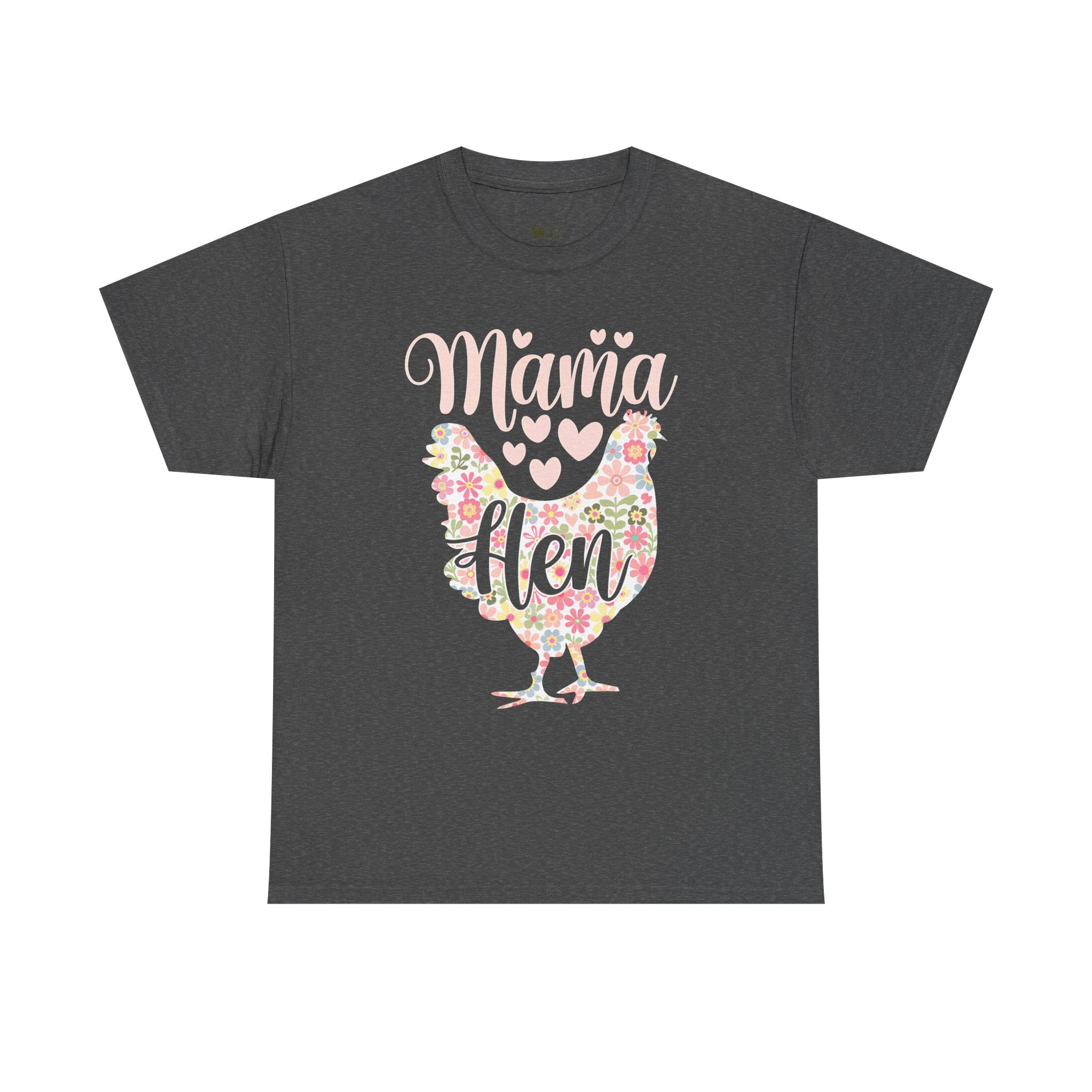 Mama Hen T-Shirt – Chicken Mom Tee, Minimalist Farmhouse Chicken Shirt, Unisex Gildan 5000