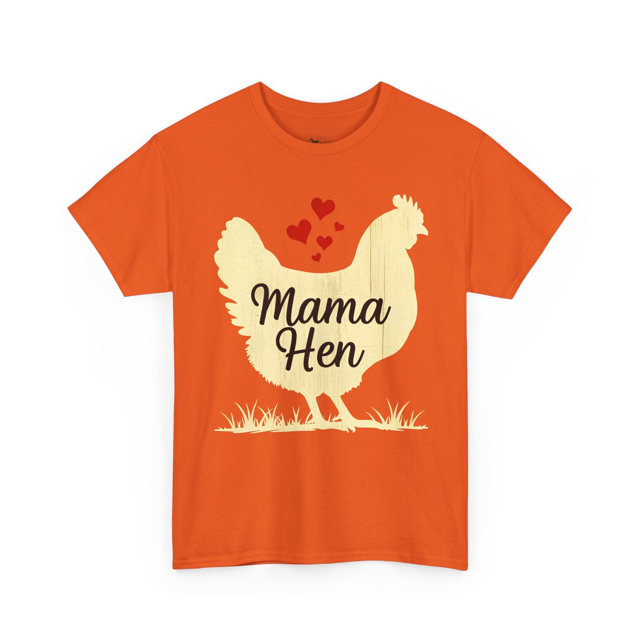 Mama Hen T-Shirt – Chicken Mom Tee, Minimalist Farmhouse Chicken Shirt, Unisex Gildan 5000