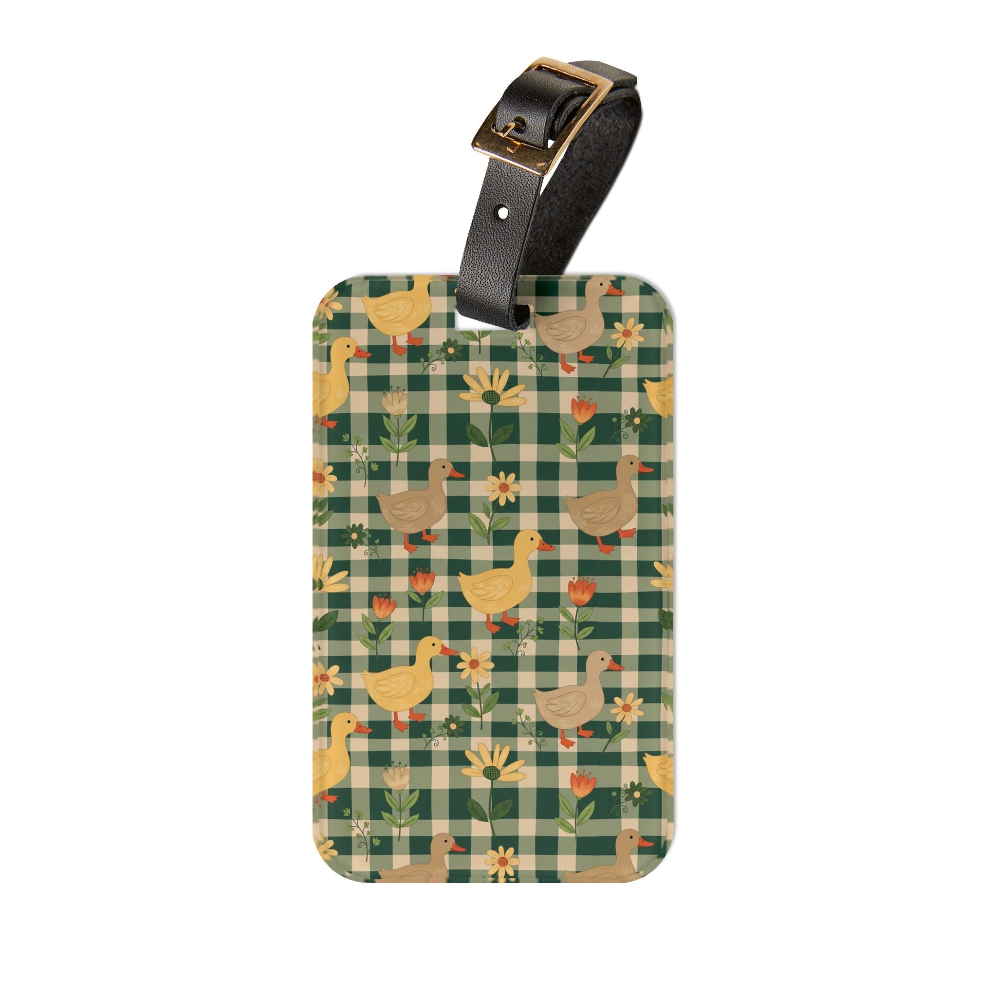 Duck Luggage Tag | Farmhouse Travel Accessory | Cottagecore Duck Suitcase Tag | Rustic Duck Bag Identifier | Gumpert Homestead