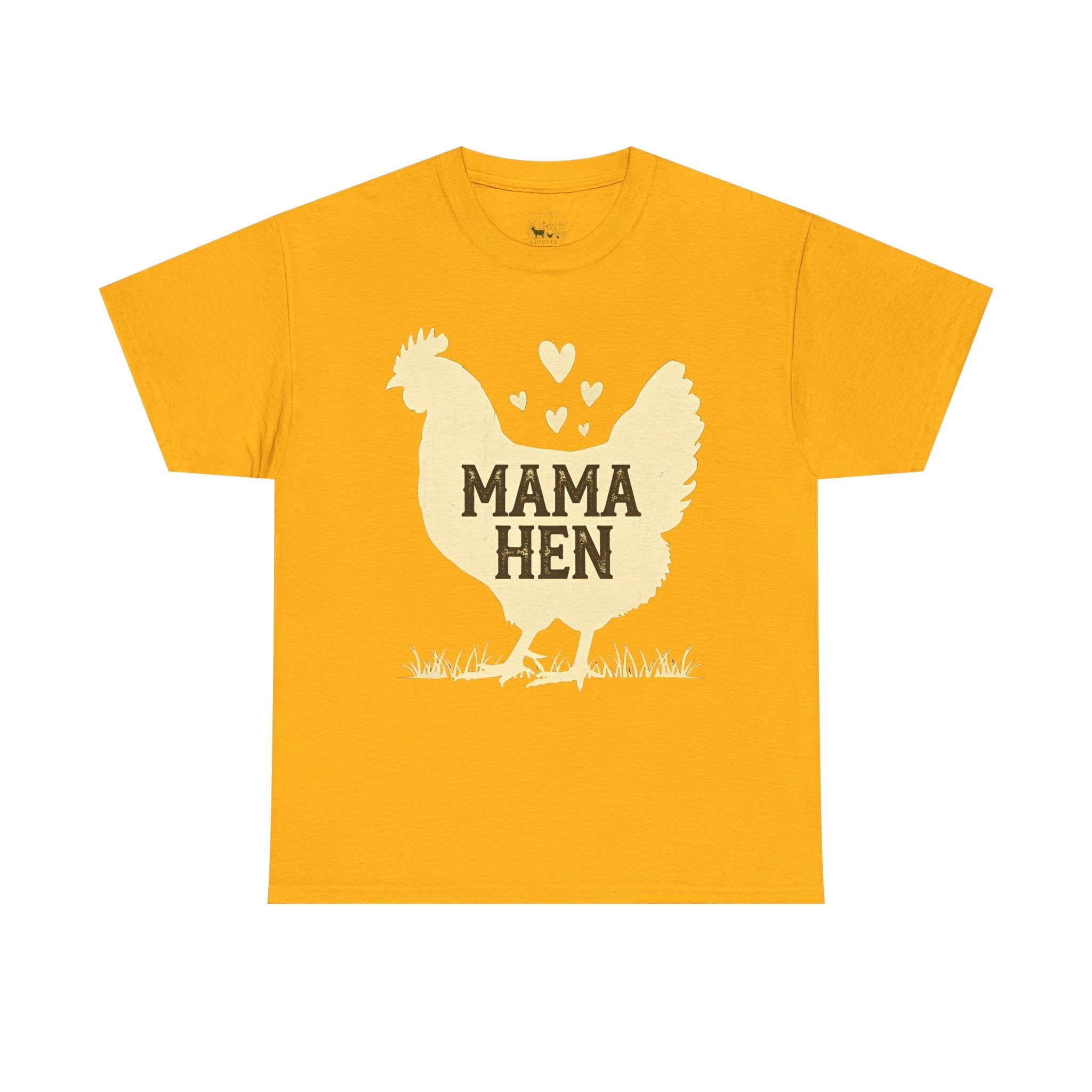 Mama Hen T-Shirt – Chicken Mom Tee, Minimalist Farmhouse Chicken Shirt, Unisex Gildan 5000