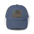 Dog Mama Distressed Baseball Cap – Vintage Dog Mom Hat, Farmhouse Pet Lover Cap, Washed Cotton Casual Hat