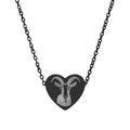 Goat Heart Necklace – Goat Lover Jewelry, Rose Gold Farmhouse Necklace, Homestead Goat Gift
