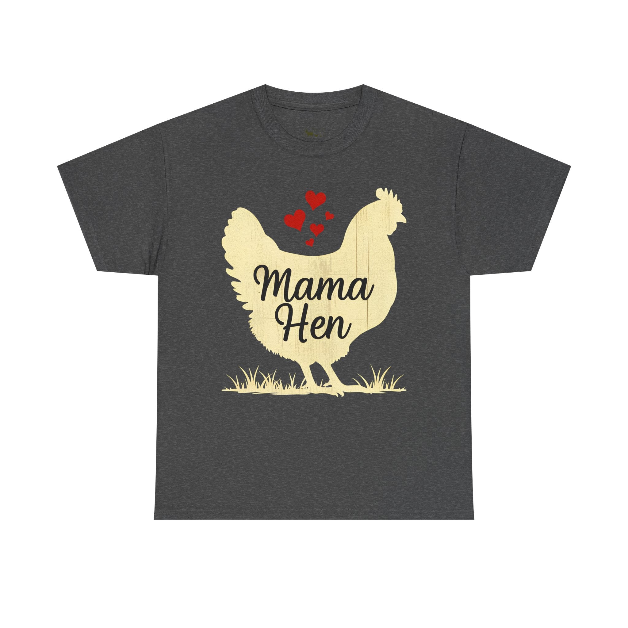 Mama Hen T-Shirt – Chicken Mom Tee, Minimalist Farmhouse Chicken Shirt, Unisex Gildan 5000