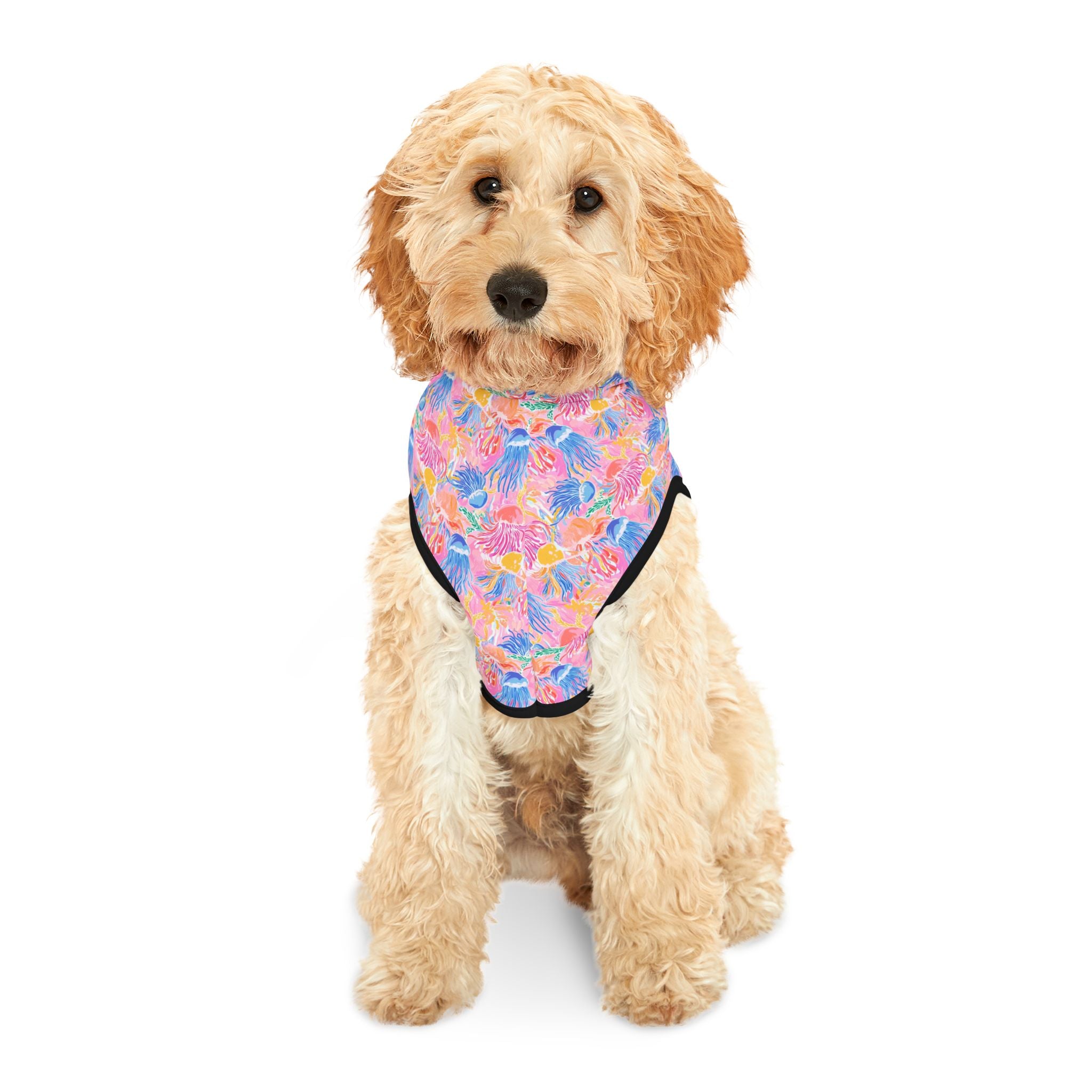 Pink Neon Jellyfish Pet Hoodie, Cute Animal Lover Gift, Dog Sweater, Cat Jumper, Pet Clothing
