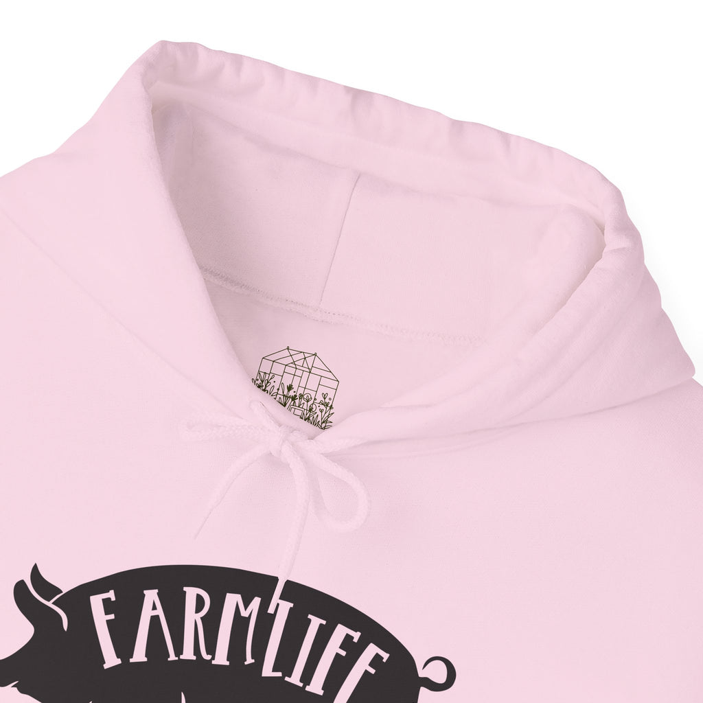 Farmhouse Pig Silhouette Hoodie – Farm Life Sweatshirt, Pig Lover Pullover, Homestead Hoodie, Mini Pig Apparel, Farm Animal Hoodie, Country Living Unisex Hoodie
