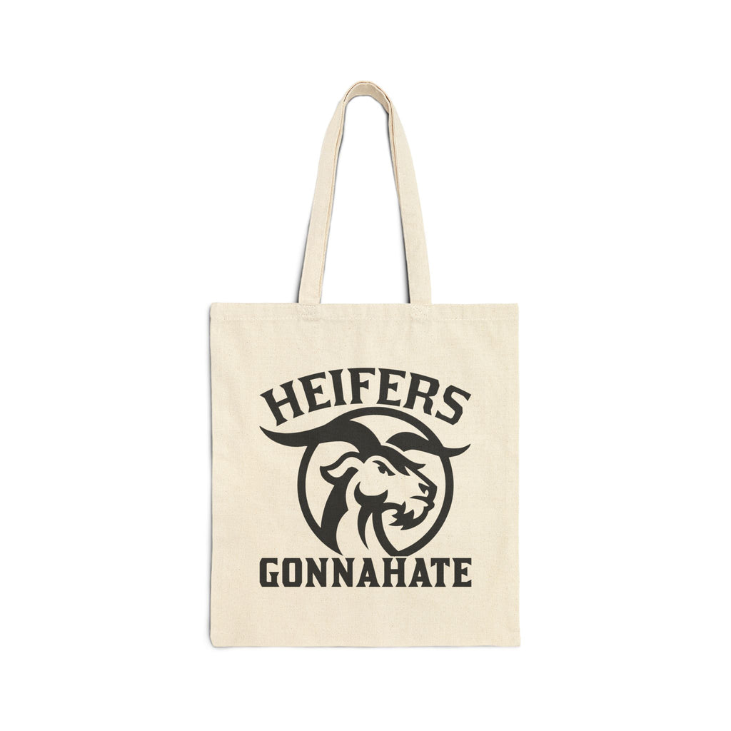 Heifers Gonna Hate Tote Bag | Funny Cowgirl Canvas Tote | Farm Girl Market Bag | Western Farm Tote | Cow Lover Gift | Gumpert Homestead