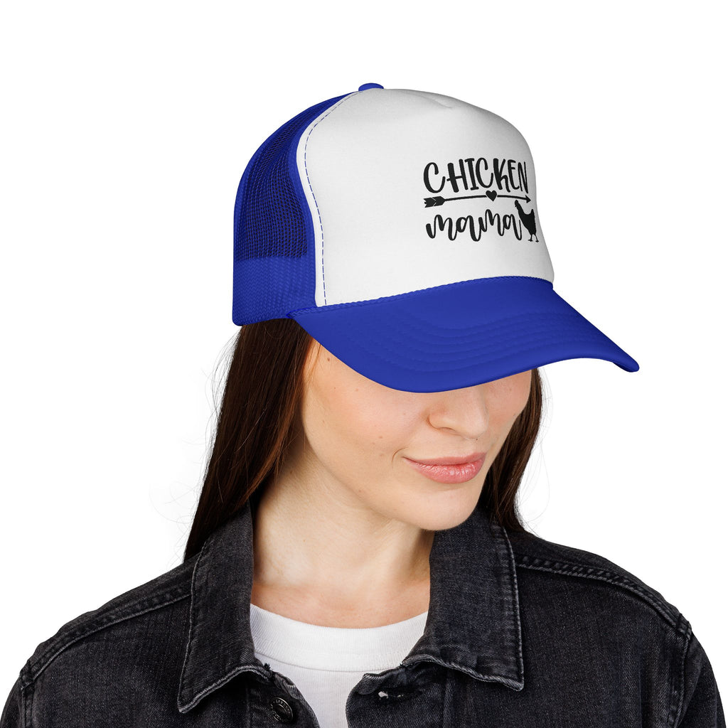 Chicken Mama Trucker Hat – Farm Mom Hat, Backyard Chicken Keeper Cap, Funny Homestead Poultry Hat