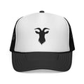 Goat Silhouette Trucker Hat – Farm Goat Hat, Homestead Goat Keeper Cap, Minimalist Farm Life Snapback