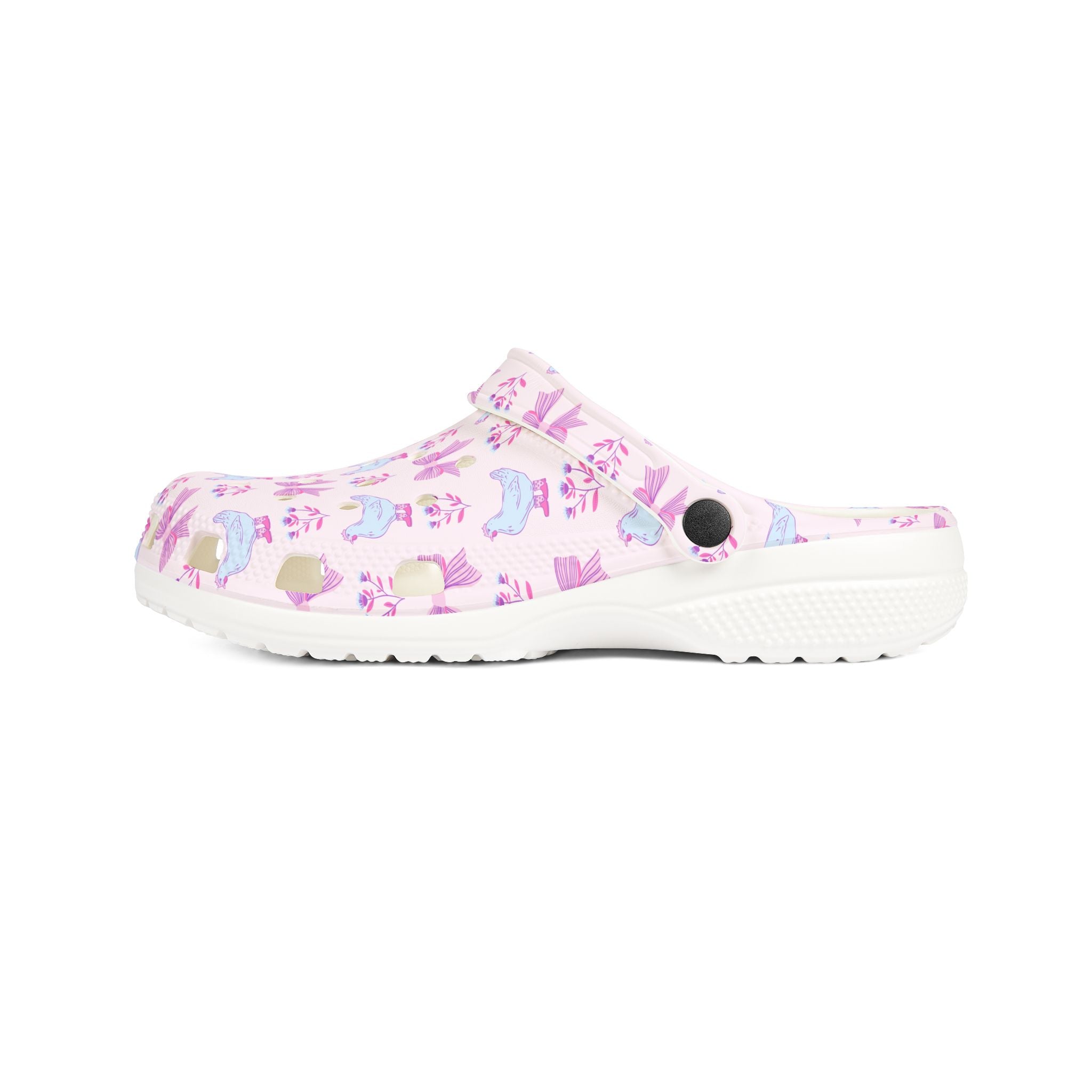 Pink Chicken Bow EVA Clogs – Cottagecore Chicken Shoes, Farm Life Slip-On Clogs, Homestead Comfort Footwear
