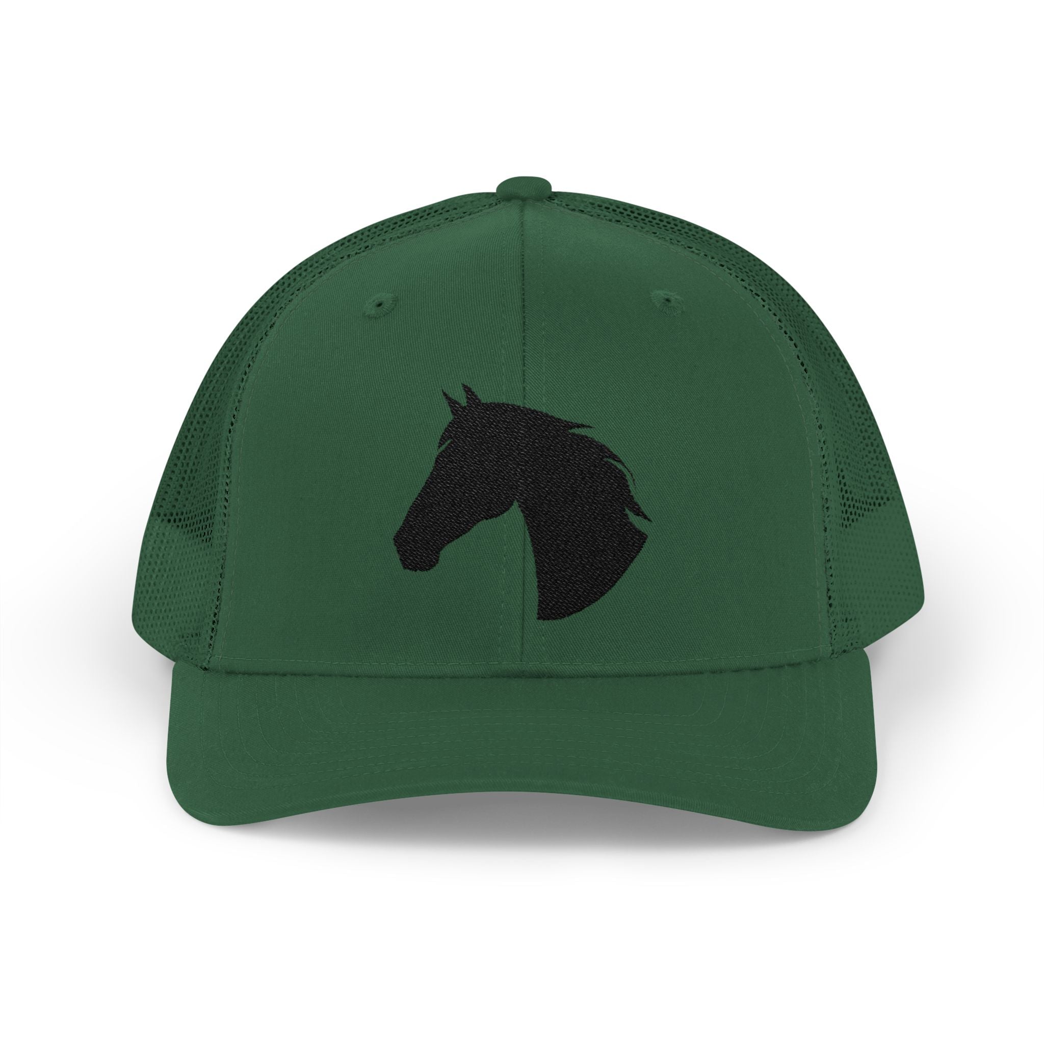 Horse Head Trucker Hat | Western Horse Silhouette Mesh Snapback Cap | Equestrian Ranch Hat | Rustic Farm Life Cowboy Cowgirl Horse Lover Hat