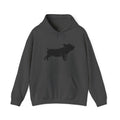 Pig Silhouette Hoodie – Farm Life Sweatshirt, Pig Lover Pullover, Homestead Hoodie, Mini Pig Apparel, Farm Animal Hoodie, Country Living Unisex Hoodie