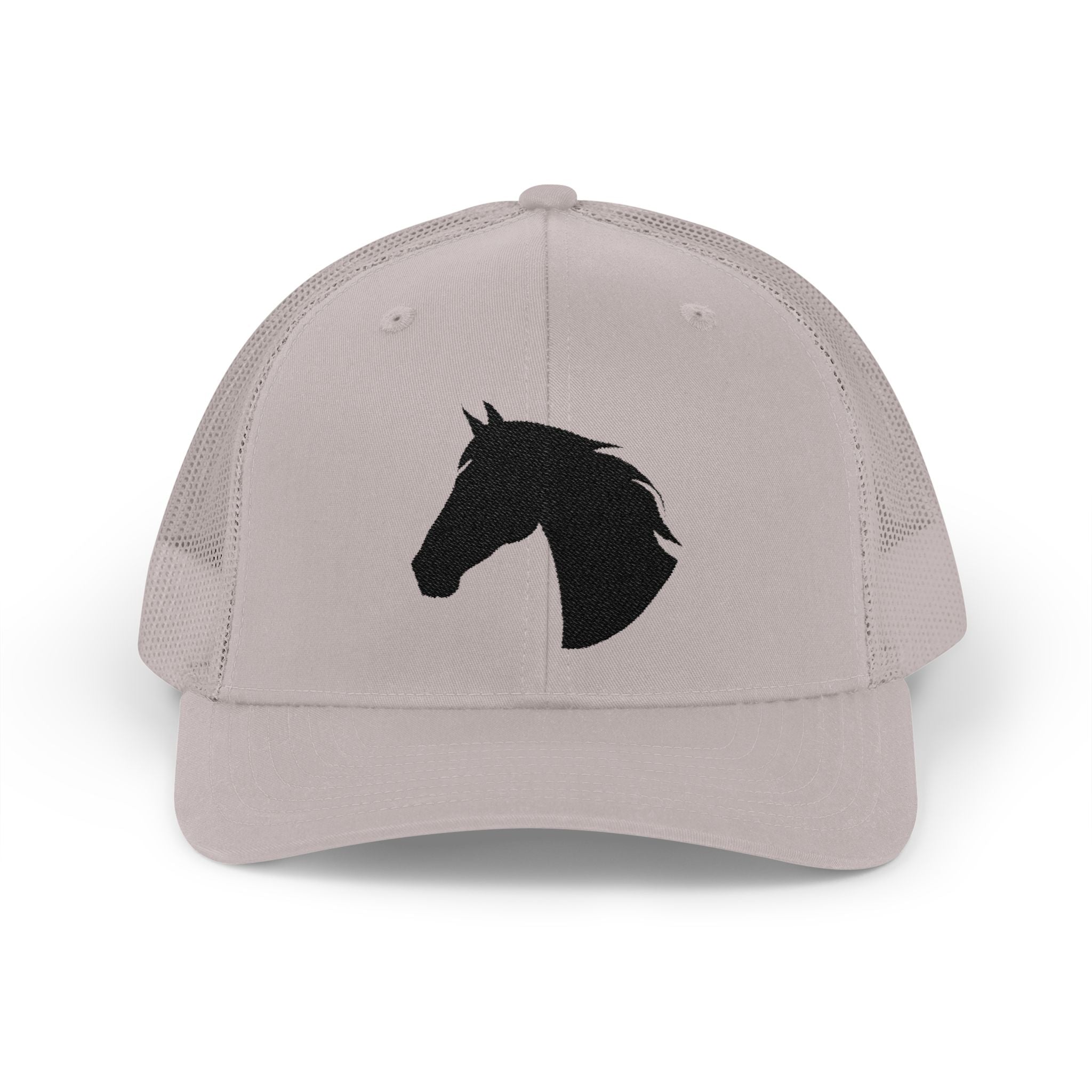 Horse Head Trucker Hat | Western Horse Silhouette Mesh Snapback Cap | Equestrian Ranch Hat | Rustic Farm Life Cowboy Cowgirl Horse Lover Hat