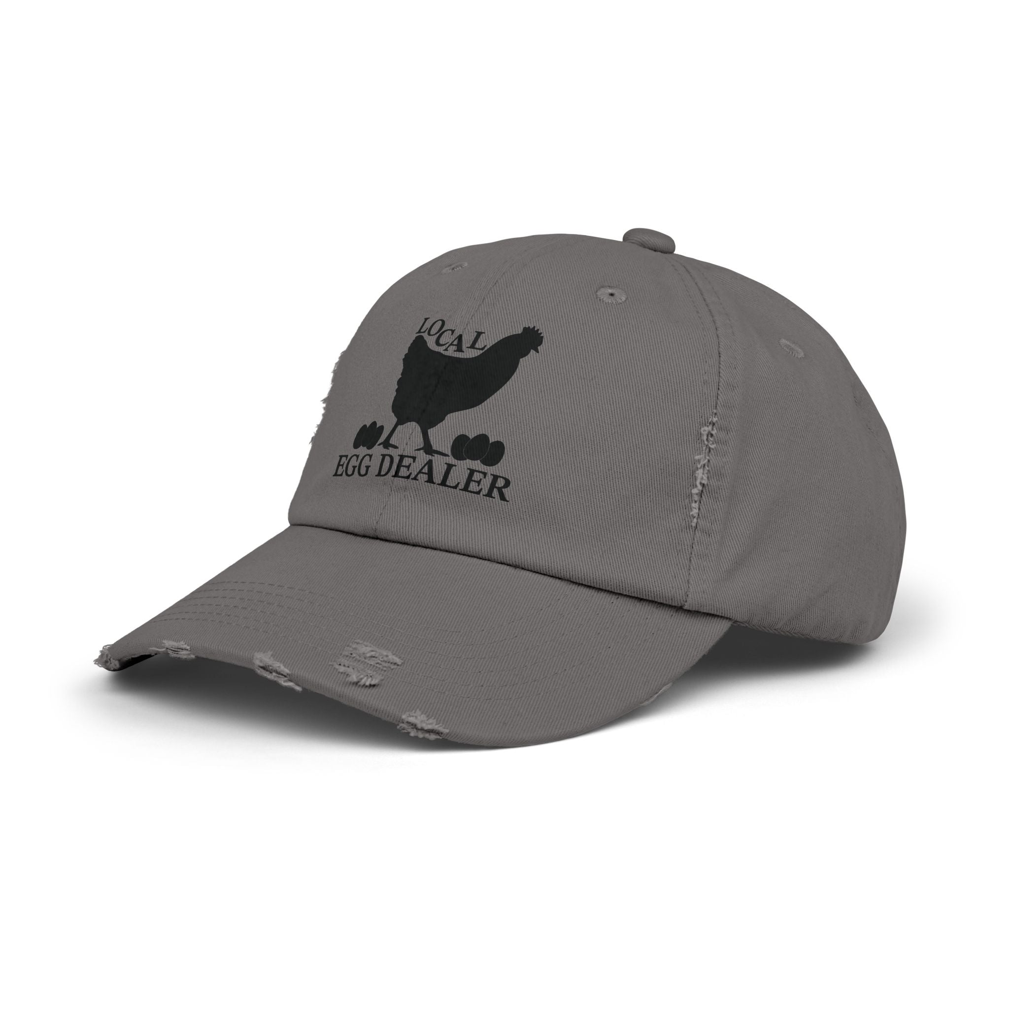 Local Egg Dealer Distressed Baseball Cap – Funny Chicken Hat, Farm Fresh Egg Seller Cap, Backyard Chicken Keeper Hat, Homestead Humor Gift