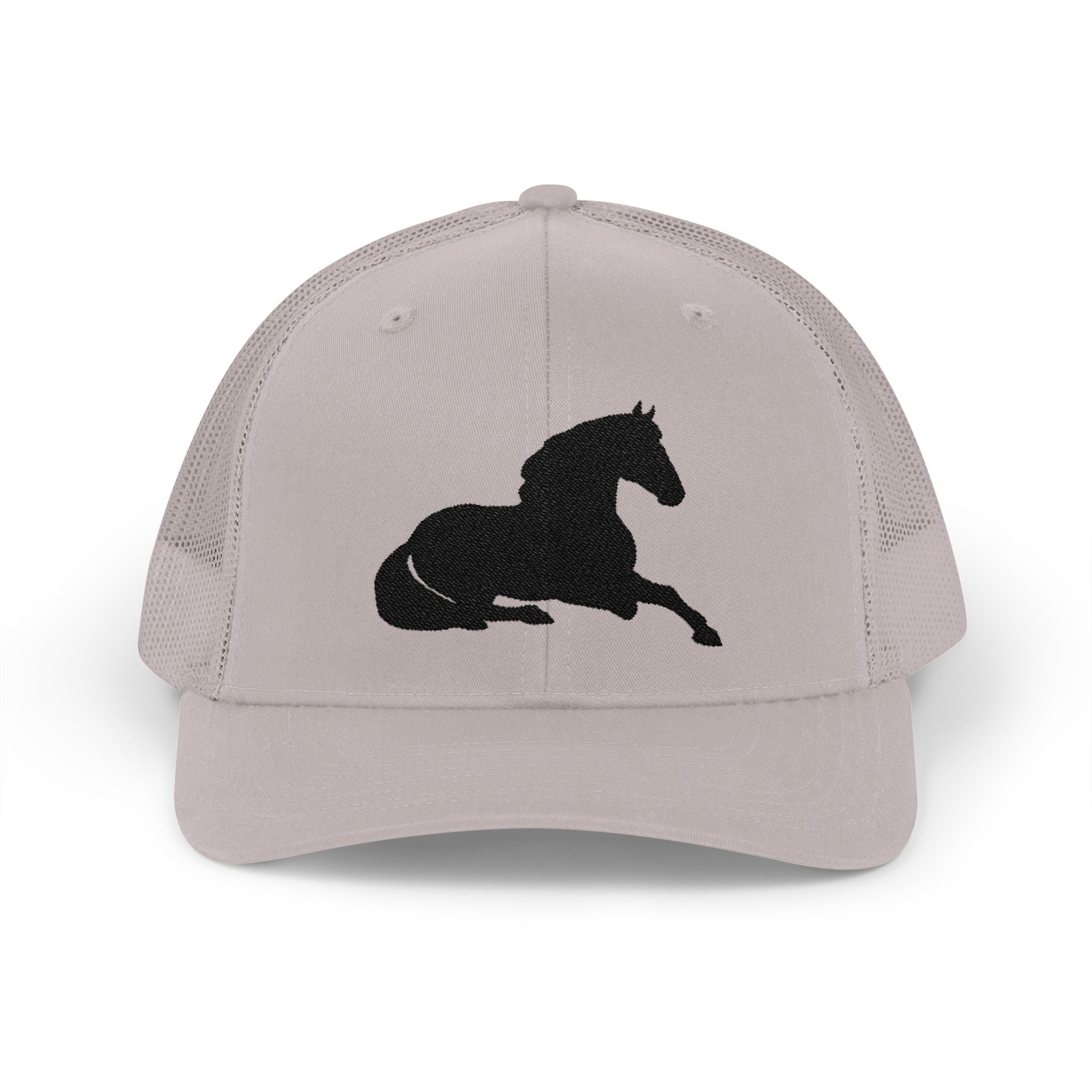 Resting Horse Trucker Hat | Laying Horse Silhouette Mesh Snapback Cap | Western Ranch Horse Lover Hat | Rustic Farm Life Cowboy Cowgirl Cap