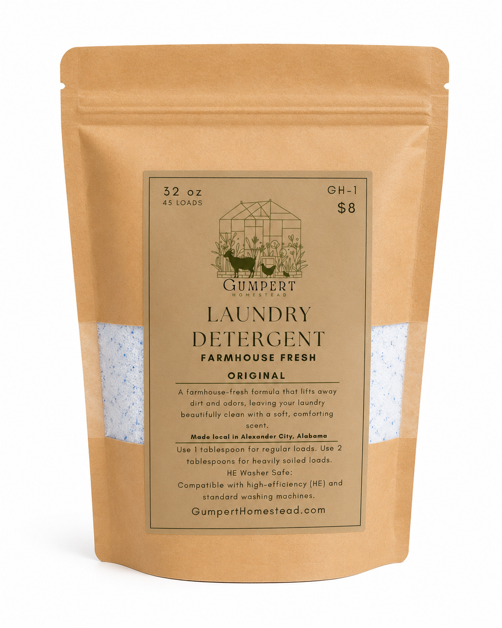 Farmhouse Fresh Original Handmade Laundry Detergent | Classic Clean Laundry Powder | Available in 3 Sizes