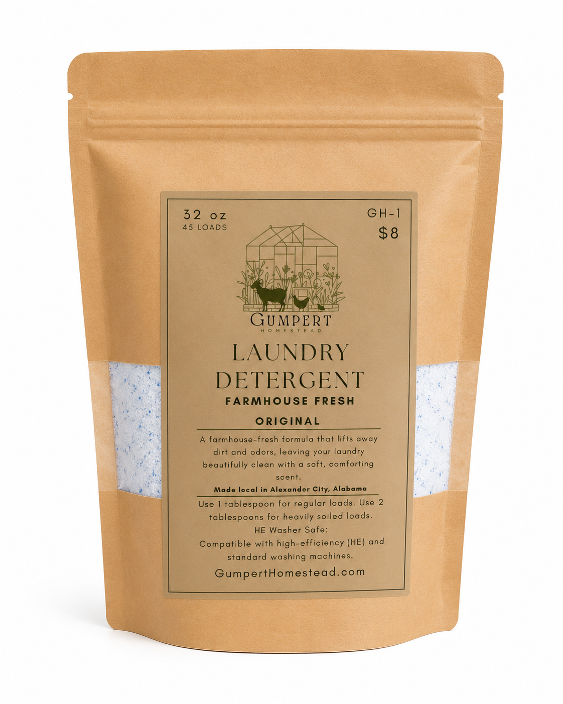 Farmhouse Fresh Original Handmade Laundry Detergent | Classic Clean Laundry Powder | Available in 3 Sizes
